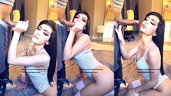Ariana Mumtaz sucks dick like a good muslim wife is supposed to