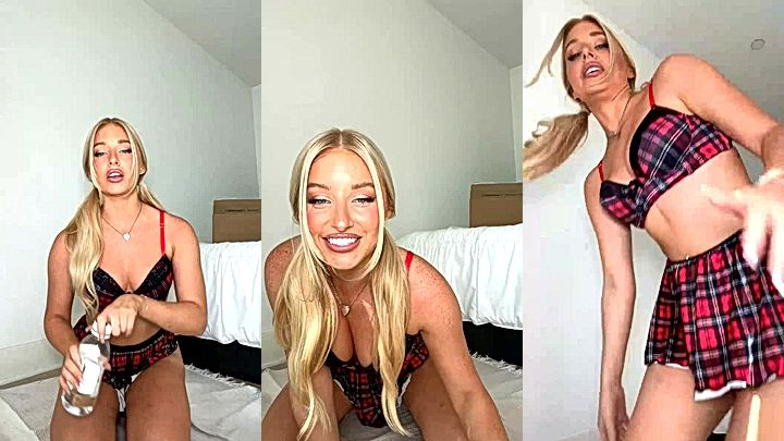 british blonde chick Charlotte Parkes upskirt big ass video leaked