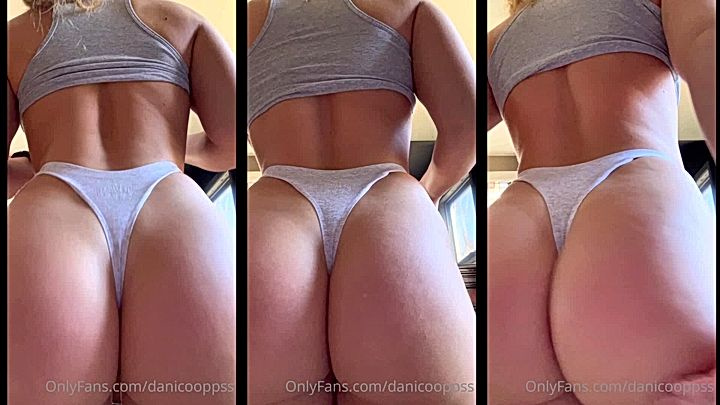 sexy girl Danicooppss showing off her big booty in her gym outfit video leaked