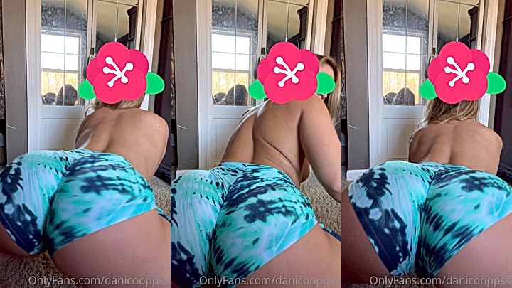 thicc babe Danicooppss twerking her big ass in her short pants