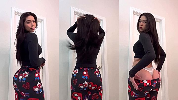 hot girl Aishah Sofey showing off her big butt
