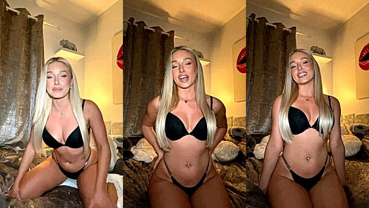 onlyfans british blonde Charlotte Parkes shaking her big booty for her fans video leaked