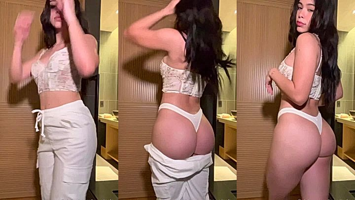 sexy girl Aishah Sofey showing off her big butt