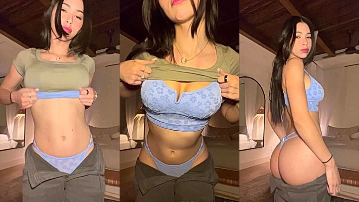 hot babe Aishah Sofey revealing her blue lingerie