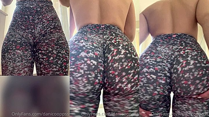 Danicooppss teasing her big ass in her yoga pants video leaked