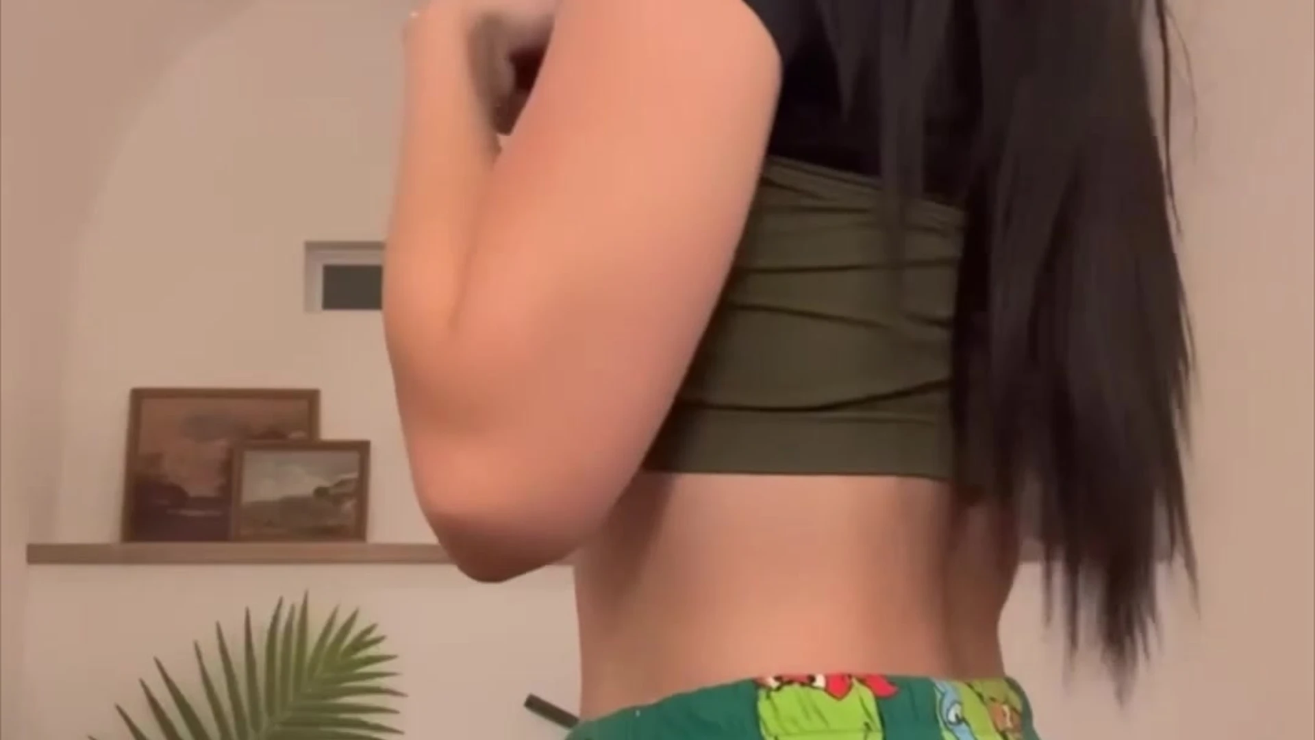 sexy canadian Aishah Sofey stripping and showing off her new lingerie