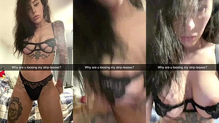 Alex Mucci teasing her hot body in her black sexy lingerie