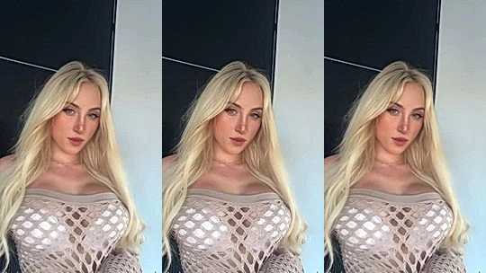 Lauren Dascalo teasing her sexy fishnet top
