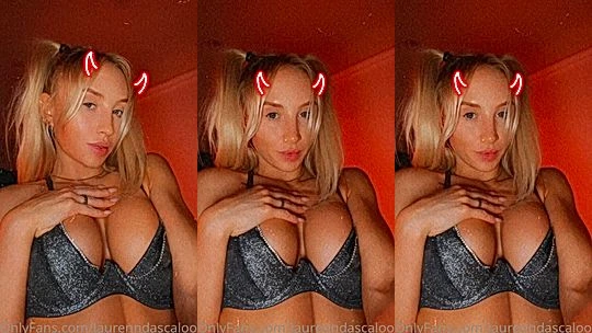 Lauren Dascalo showing off her fit body in her sexy lingerie