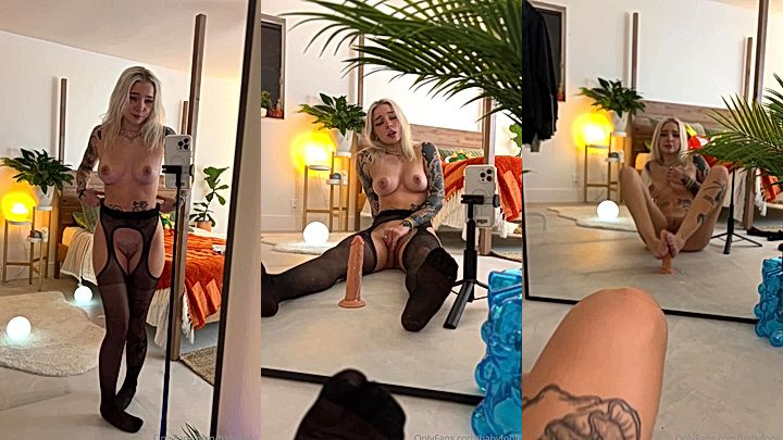sexy teen Babyfooji giving a dildo a footjob video leaked