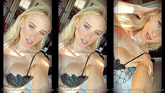 Lauren Dascalo showing off her black bra video leaked