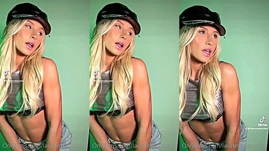 hot tiktok girl Lauren Dascalo teasing in her sexy lingerie