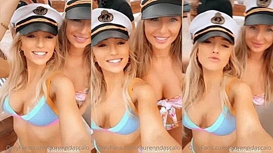 Lauren Dascalo group of modles boat play