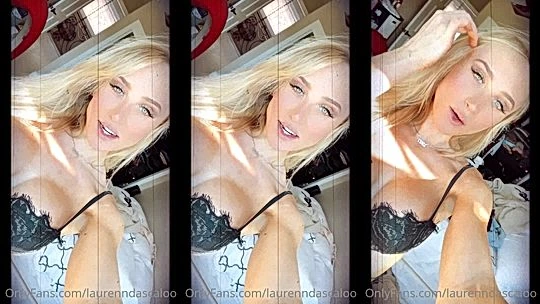 Lauren Dascalo teasing her new lingerie for the fans