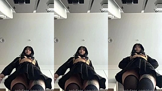 Dystorra teasing her perky tits bottom view