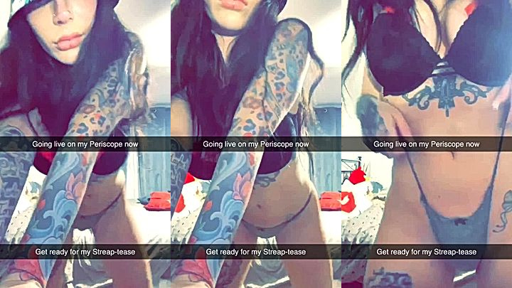 Alex Mucci showing off her hot body in her black bra