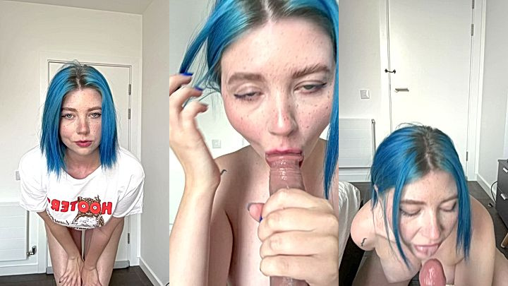 Vixenp teasing her hot body and sucking on a big dildo