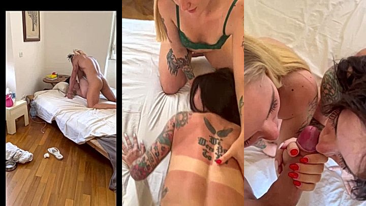 Alex Mucci two hot babes sharing a big cock ffm threesome sextape video leaked