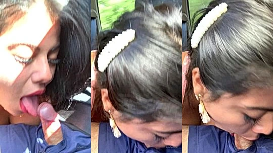Steffy moreno sucking on a cock while driving