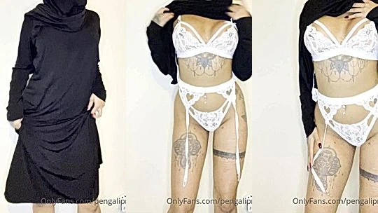Yasmina Khan teasing her hot body under her burka