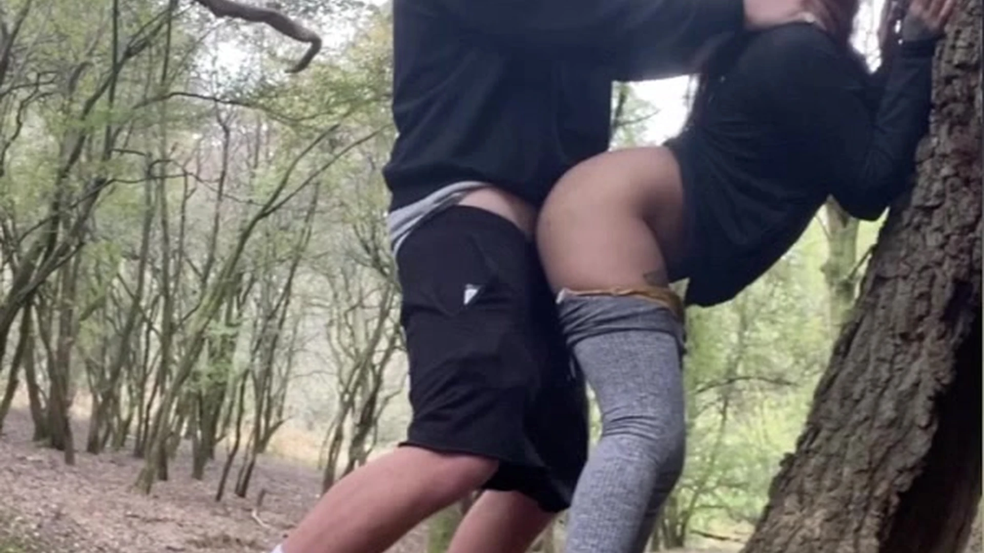 Yasmina Khan getting fucked doggystyle out in the woods