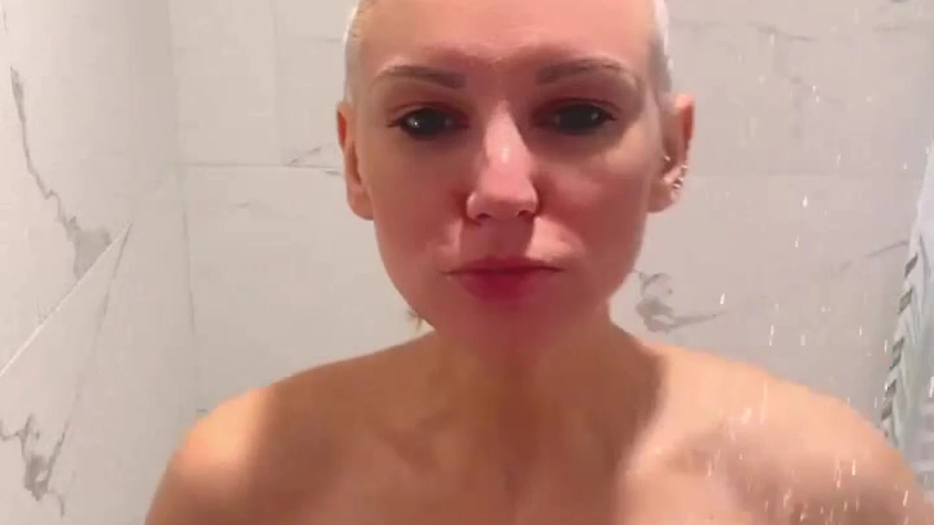 Kenzie Taylor teasing her wet big tits in the shower onlyfans video leaaked