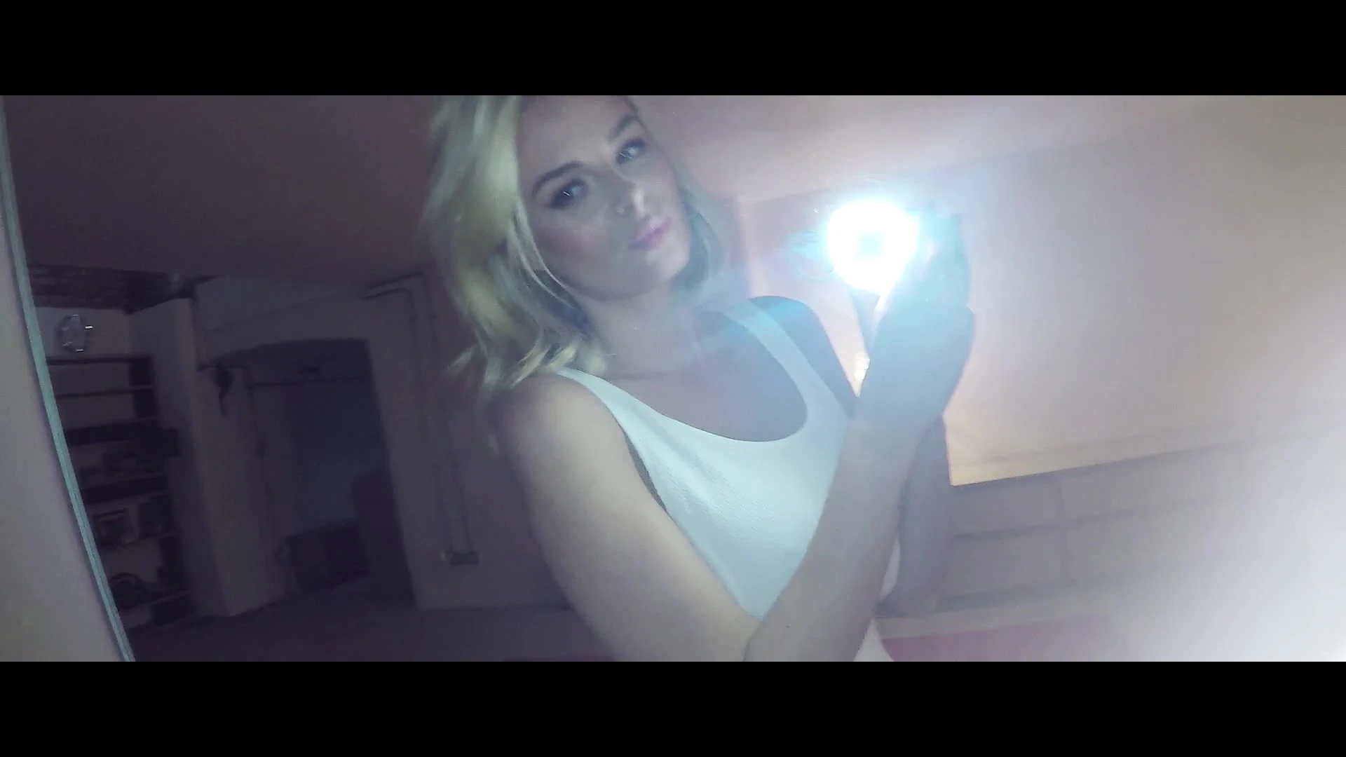 Rhian Sugden teasing her hot body in the hotel room