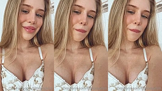 Angelphub flashing her small tits in her white dress