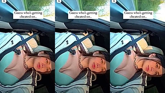 Mirasjuice teasing her perky tits in the car