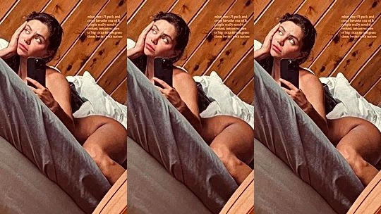 Mirasjuice teasing her sexy naked body in bed