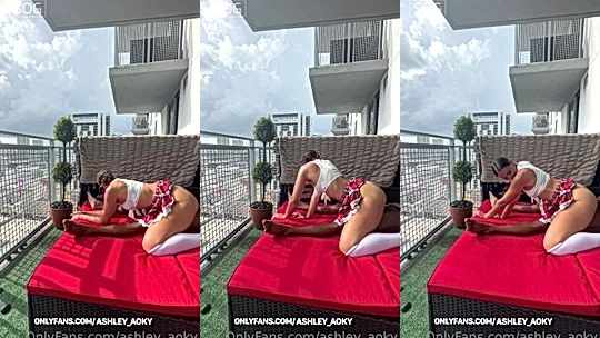 Baddies gallery pawg ass slut fucking a bbc on the balcony
