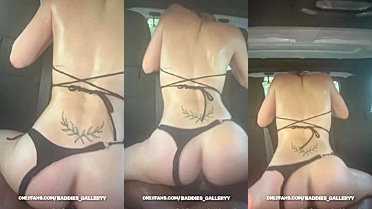 Baddies gallery side panties fucking a bbc in the car backseat