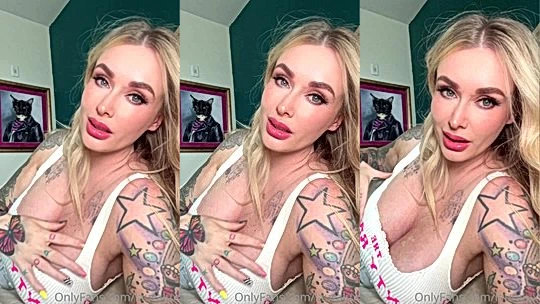 Laura Lux teasing her big tits in her hooter cosplay