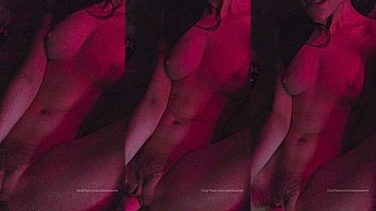 Ashe Maree midnight striptease masturbation