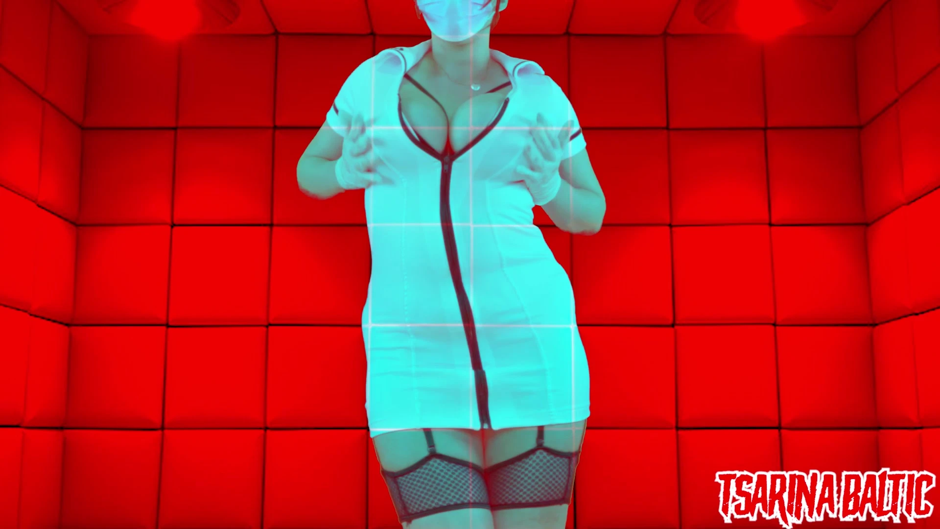Tsarina Baltic teasing her hot body in her nurse outfit