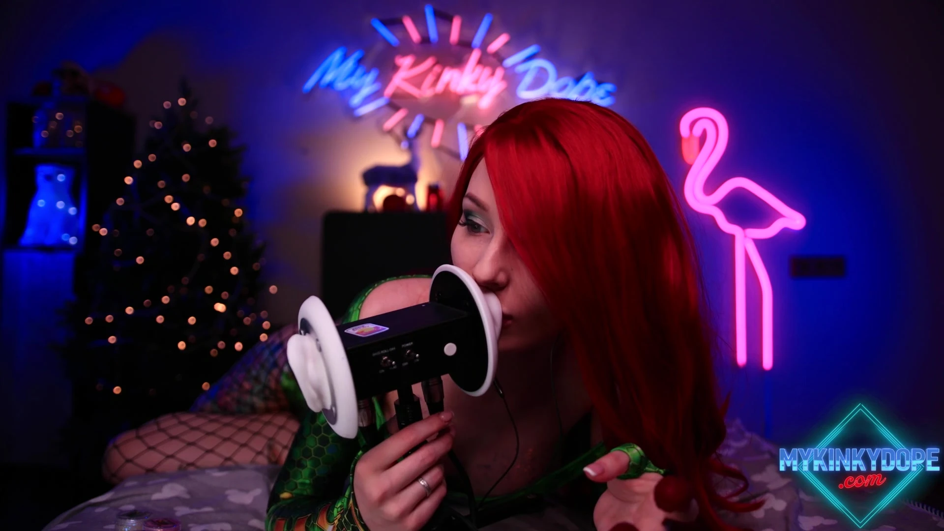 redhead slut Mykinkydope asmr tease livestream