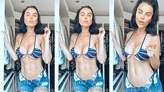 Emma Glover teasing her sexy new bikini