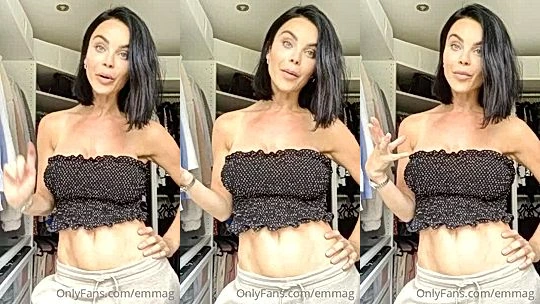 Emma Glover teasing her sexy top