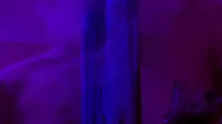Aliya Kiss teasing her sexy sexy tits while smoking bong