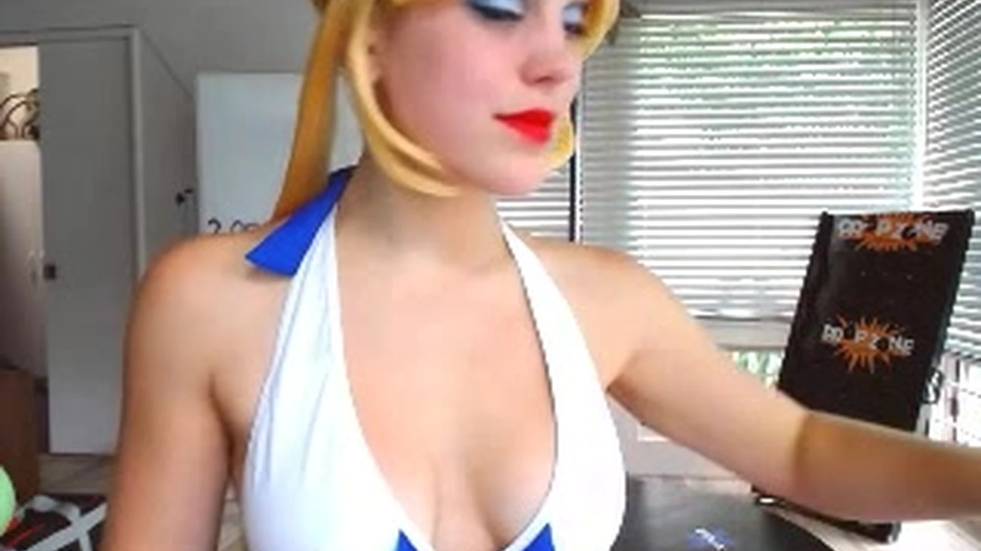 Molly Stewart sailor moon cosplay babe livestream tease