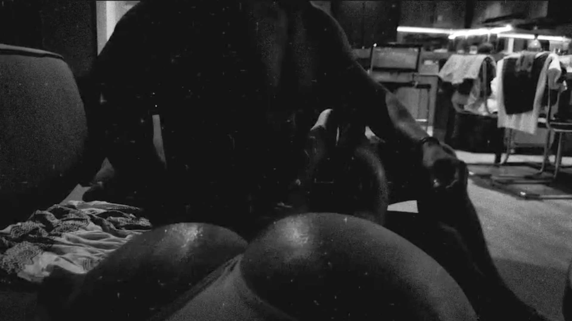 Mary Nabokova teasing her big booty at night