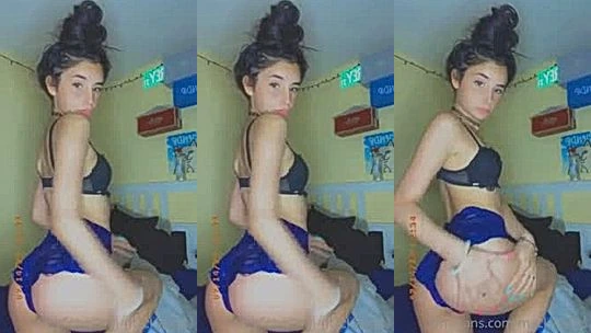 Mackenzie Jones teasing her big ass in her lingerie