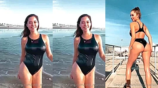 Marisol Yotta teasing her sexy laetsx bodysuit outdoors