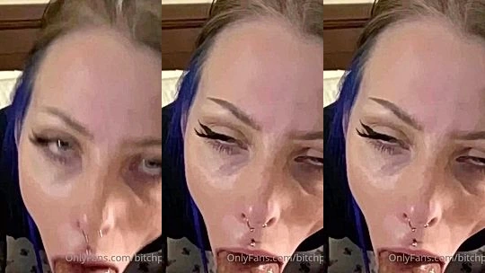 Strawberrysquirtcake deepthroat sucking her lovers hard cock