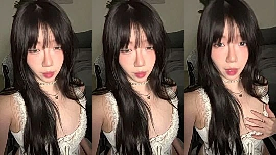 Aryminh teasing her perky tits in white top