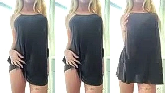 Emma Kotos teasing her hot body in black dress
