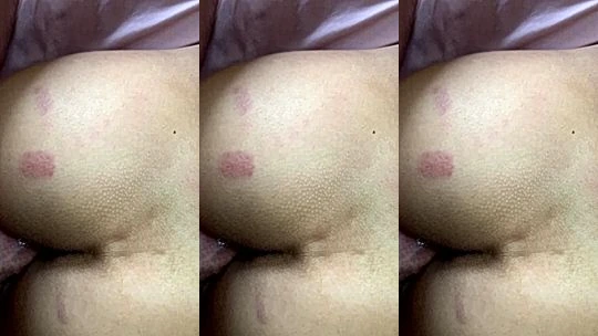 Kinsley Wyatt teasing her naked ass in bed