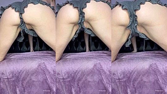 molly-pop twerking her big booty in short pants