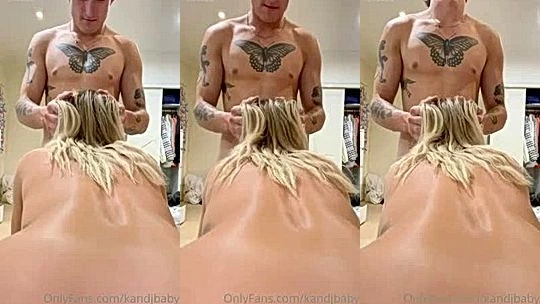 kandjbaby sucking her loves cock and teasing her big butt