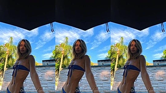 Babybellllzzzz teasing her sexy body by the pool